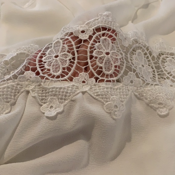 White Pretty Cut Out Dress - Picture 3 of 4